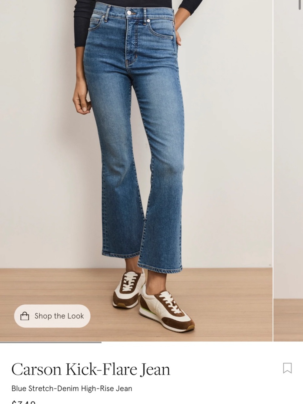 Veronica Beard Mid-Blue Kick Flare Jeans